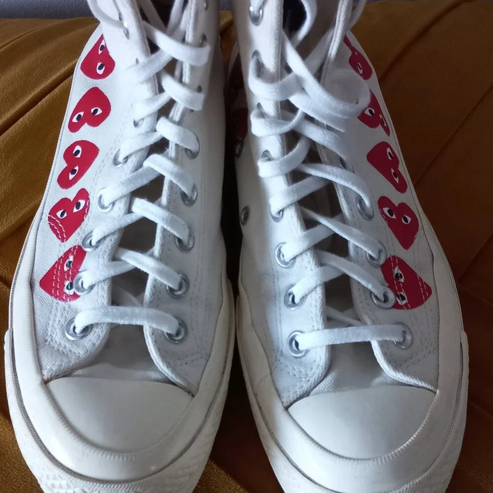 COMME DES GARCONS PLAY X CONVERSE high top sneakers - Picture 3 of 10